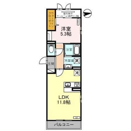 ルミナス南田町の物件間取画像